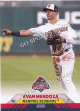 2022 Memphis Redbirds Evan Mendoza RC Rookie St Louis Cardinals