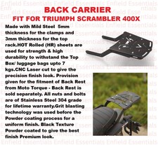 MOTO TORQUE BACK CARRIER FIT