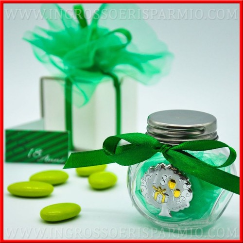 Barattolini vetro confetti - barattolini,