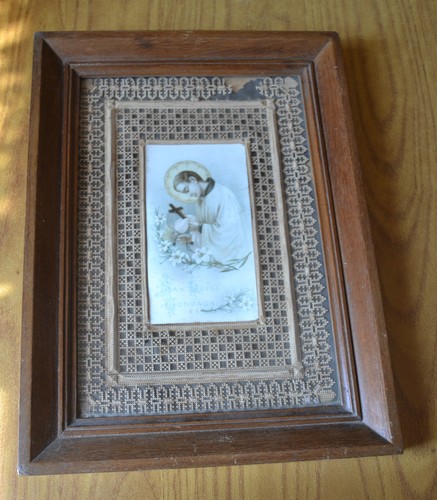 Santino merlettato con quadro - santino,
