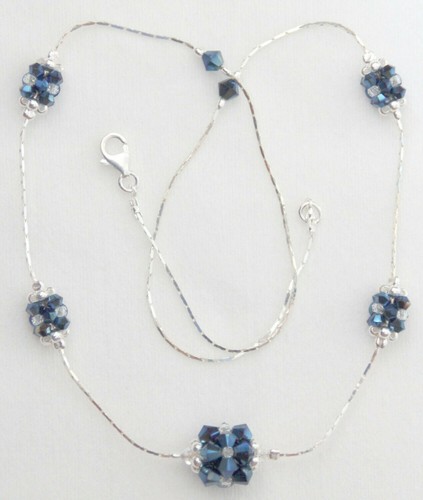 Collana donna argento pietre - collana,
