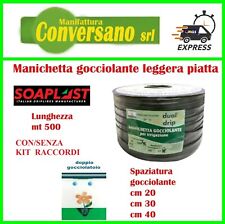MANICHETTA GOCCIOLANTE PIATTA PER IRRIGAZIONE  MTL 500 Passo 20-30-40cm.
