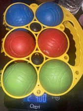 Set 6 e 2 palline vintage; bocce bocce bocce bocce prato bowling, gioco in custodia