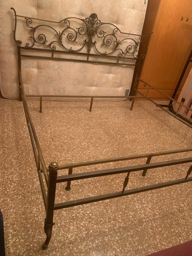 Letto matrimoniale vintage - letto,