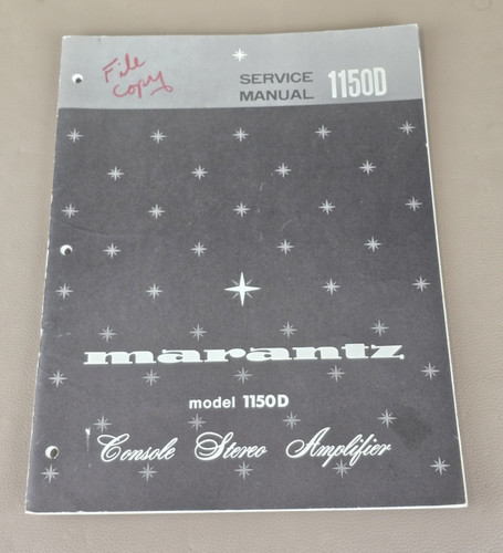 Marantz model 1150d manuale - 1150d, di
