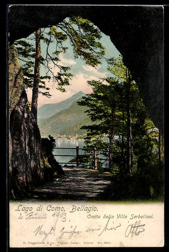 Bellagio lago como - di, grotta