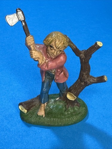 Taglialegna boscaiolo statuina - taglialegna,