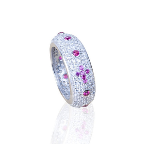Anello rosario linee con - rosario, a