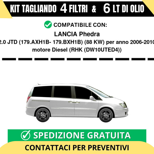 Tagliando per lancia - per, phedra