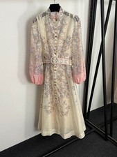 Raie Belted Floral-Print Ramie
