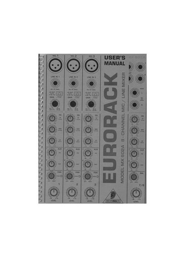 Behringer mx802a manuale - behringer,