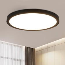 Plafoniera LED moderna nera