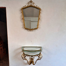 Tavolo console con specchio - specchio, in