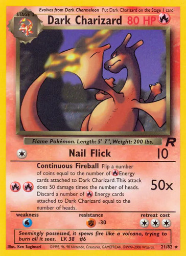Dark charizard 82 - charizard, 21/82