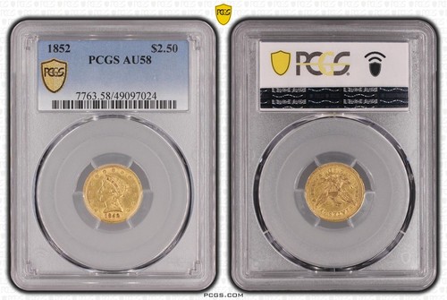 1852 usa oro testa di - oro,