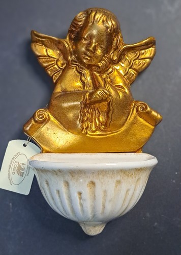 Acquasantiera angelo legno - , e