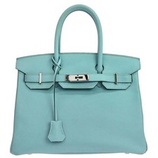 Borsa mano hermes blue atoll - a,