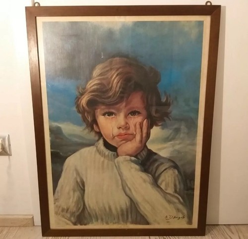 Quadro bambino che - bambino,