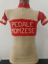 MAGLIA LANA SHIRT CYCLING CICLISMO EROICA ANNI 60 60'S PEDALE MONZESE 