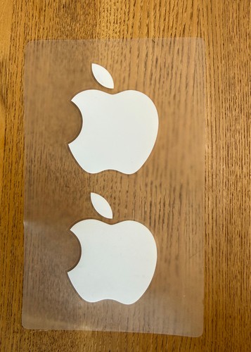 Adesivi logo apple bianchi - 2,