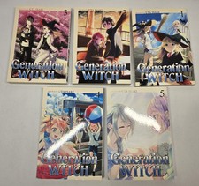 Generazione Strega Vol. Set Completo 1,2,3,4,5 Manga Graphic Novel Inglese
