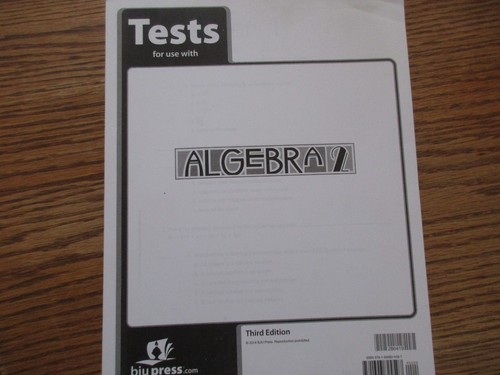 Bju algebra tests - bju, (3rd