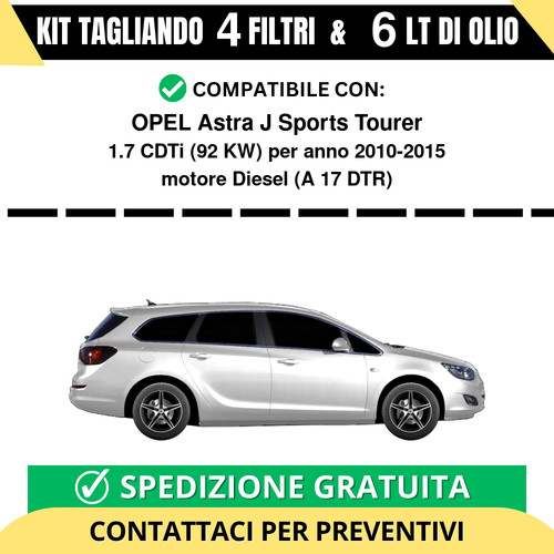 Tagliando per opel astra - per,