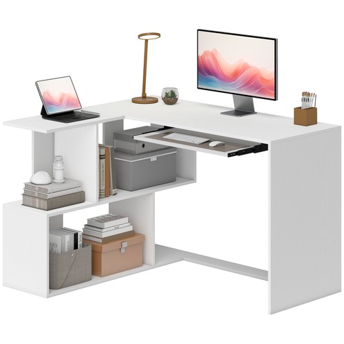 Homcom scrivania angolare - homcom, con