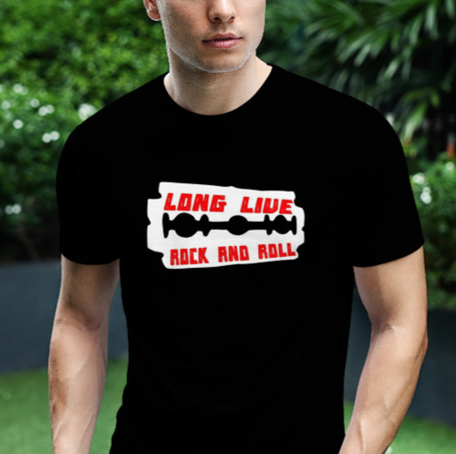 Shirt long live rock and - t-shirt,