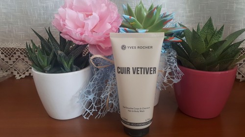Bagnoschiuma cuir vetiver - cuir, yves