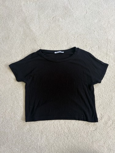 Crop top zara nero nuovo - zara, senza