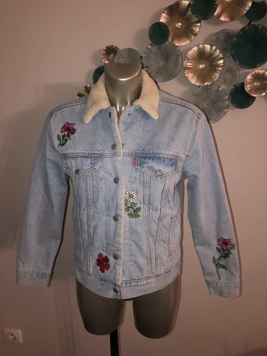 Giacca jeans levi sherpa - giacca,