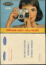 Listino VOIGTLANDER GEVAERT + depliant "VITO B" Ottiche Accessori [A. Rossi 1959