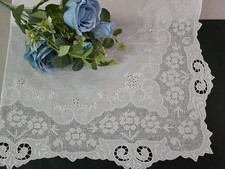 Copriletto lino Bellora ricamo