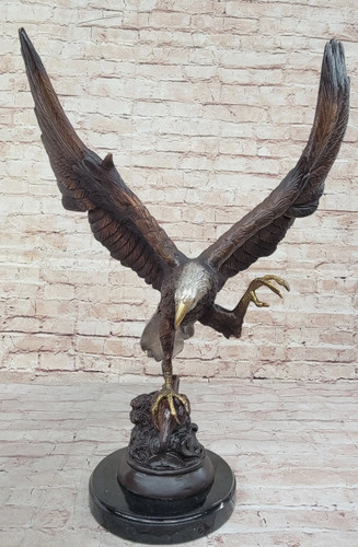 Statua falco bronzo - falco, aquila
