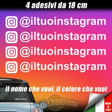 4 Adesivi INSTAGRAM - IL TUO