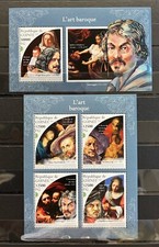 Rubens / Rembrandt / Vermeer / Velasquez / Caravaggio stamps MNH**  - YG1