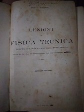 Bordoni LEZIONI DI FISICA TECNICA 2° ed. anni 1913 1914