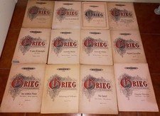 EDVARD GRIEG LOTTO 12 SPARTITI