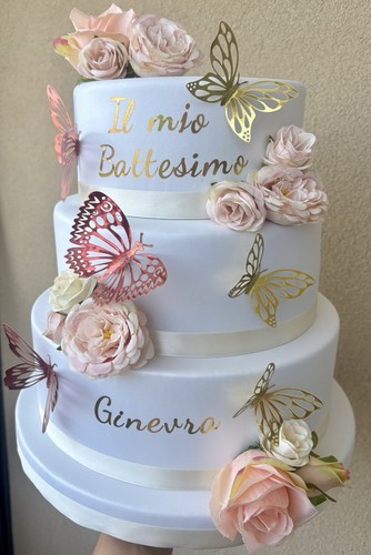 Torta scenografica farfalle - torta,