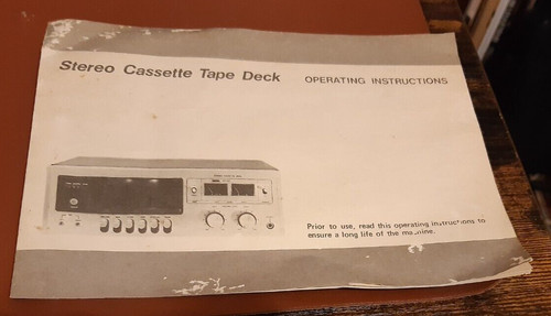 Stereo cassette tape deck - stereo,