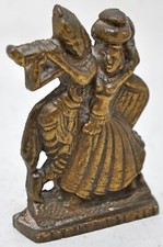 Antico Ottone Dio Krishna