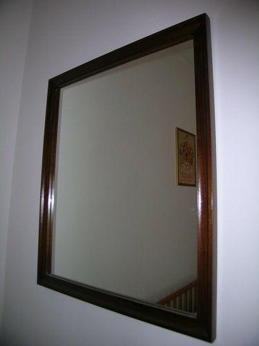 Specchiera caminiera noce - specchiera,