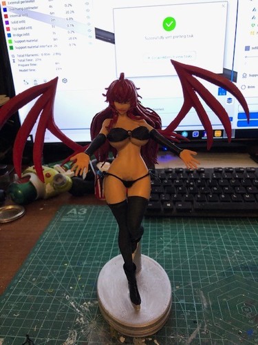 Devil lady pla dipinta mano - devil,