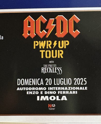 Biglietti concerto dc pit - ac,