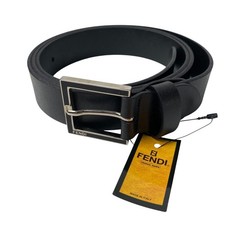 FENDI Leather Belt Black 125cm