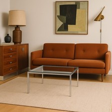 Tavolino Anni 60-70 Vetro