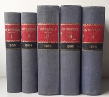 RACCOLTA ALBI INTREPIDO - 5 VOLUMI ANNI 1964 1965 1966 - BUONE CONDIZIONI