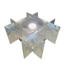 🟠 CARLO NASON per MAZZEGA LP269 Storica Lampada da muro in Vetro di Murano 1970