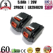 2 PACK For Black & Decker 20 V
